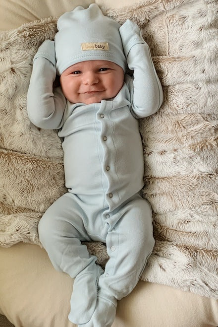 Moonbeam Footed Sleeper | Snap Buttons