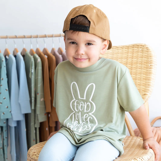 God Loves His Peeps Shirt | Sage