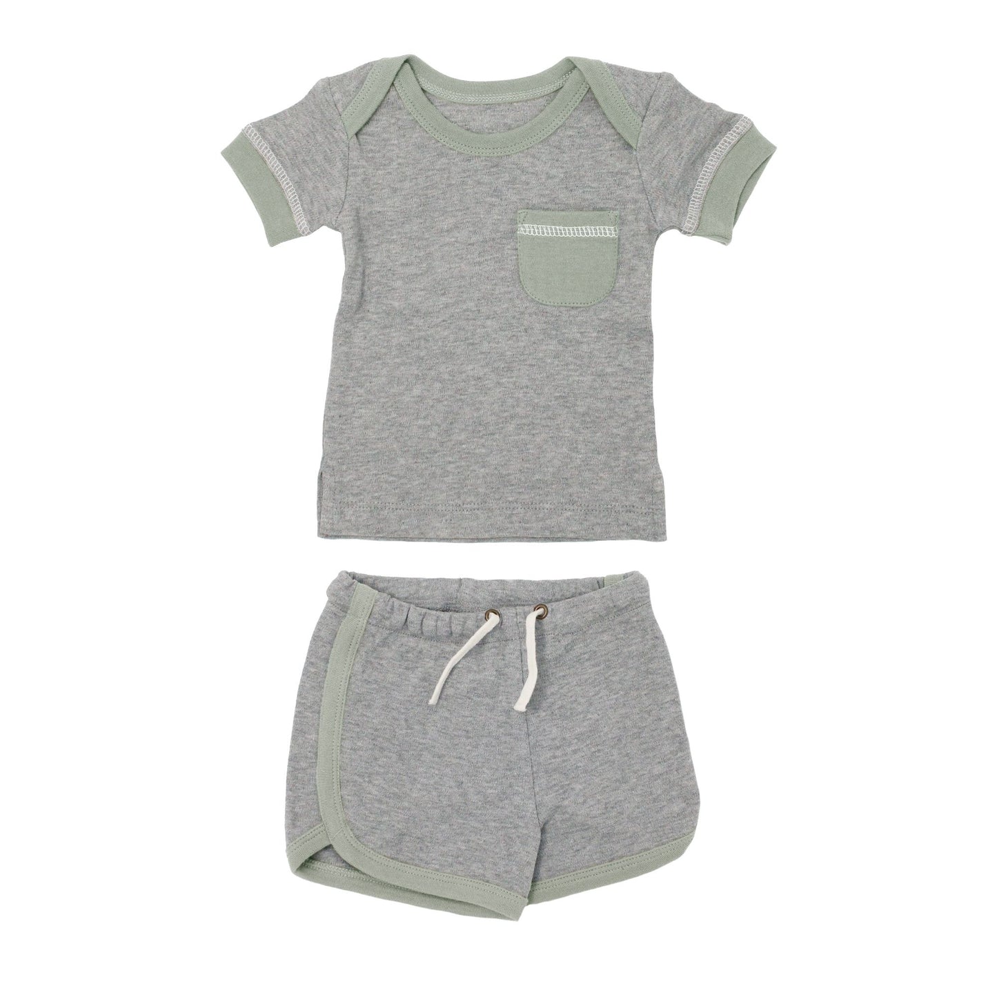 Track Short Set | Seafoam Heather