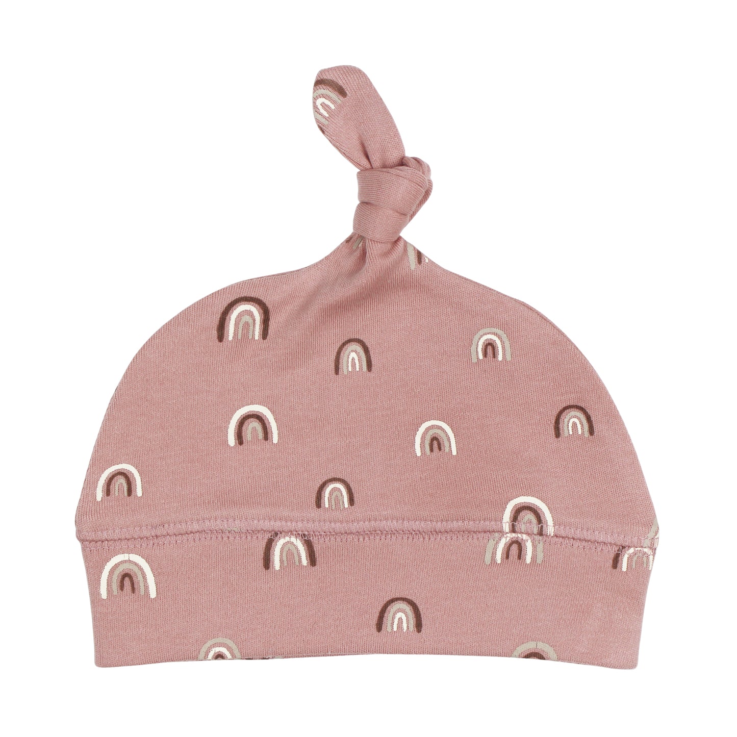 Top-Knot Hat | Mauve Rainbow