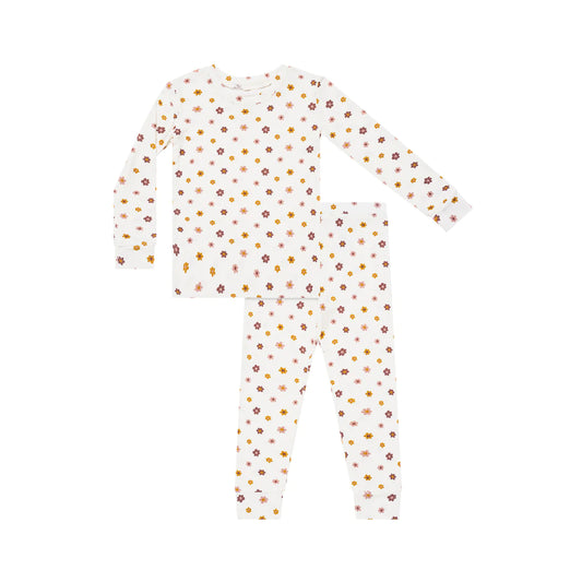 Bamboo Pajama Set | Pink Daisies