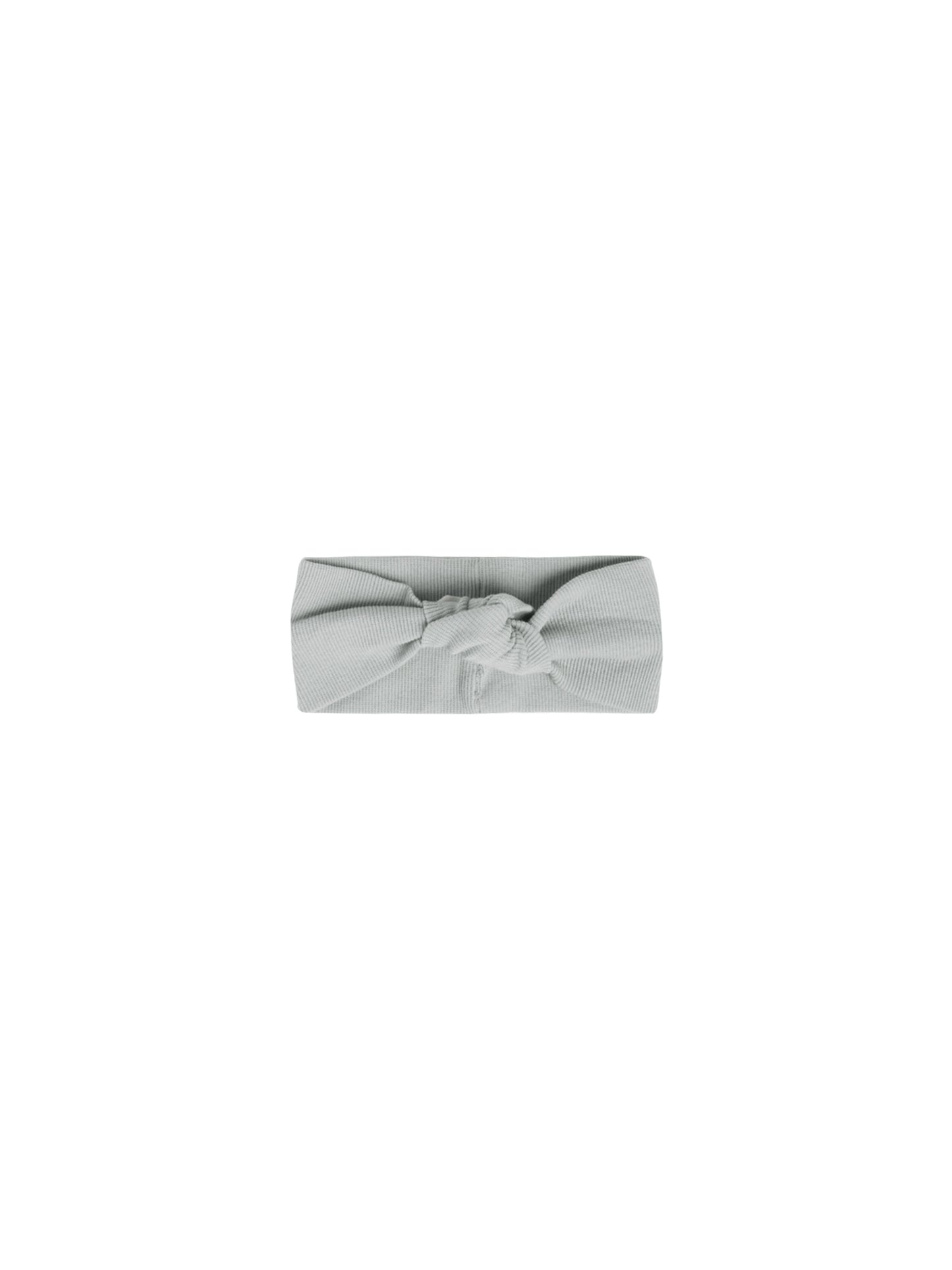 Ribbed Knotted Headband | Sky