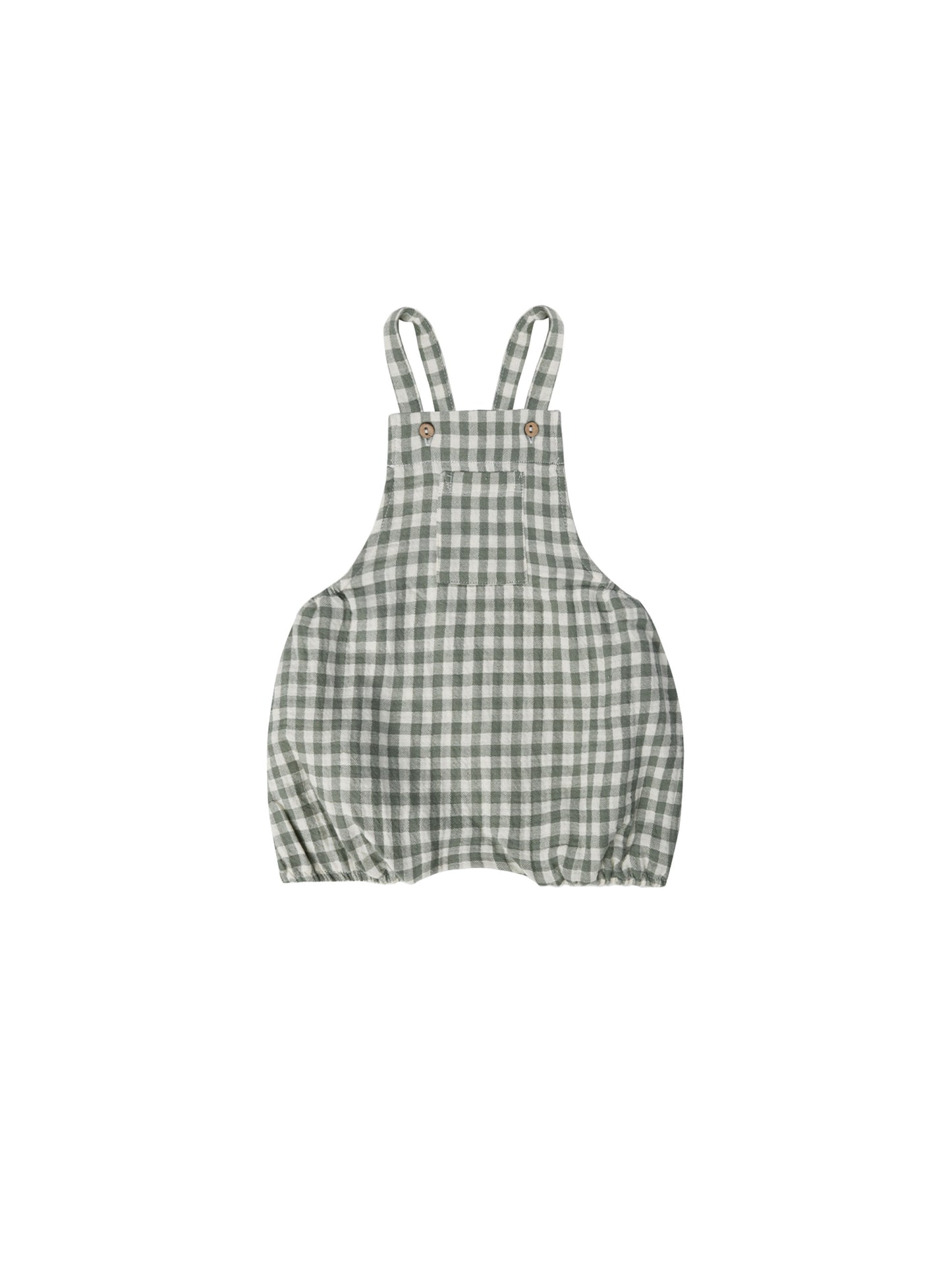 Hayes Romper | Sea Green Gingham