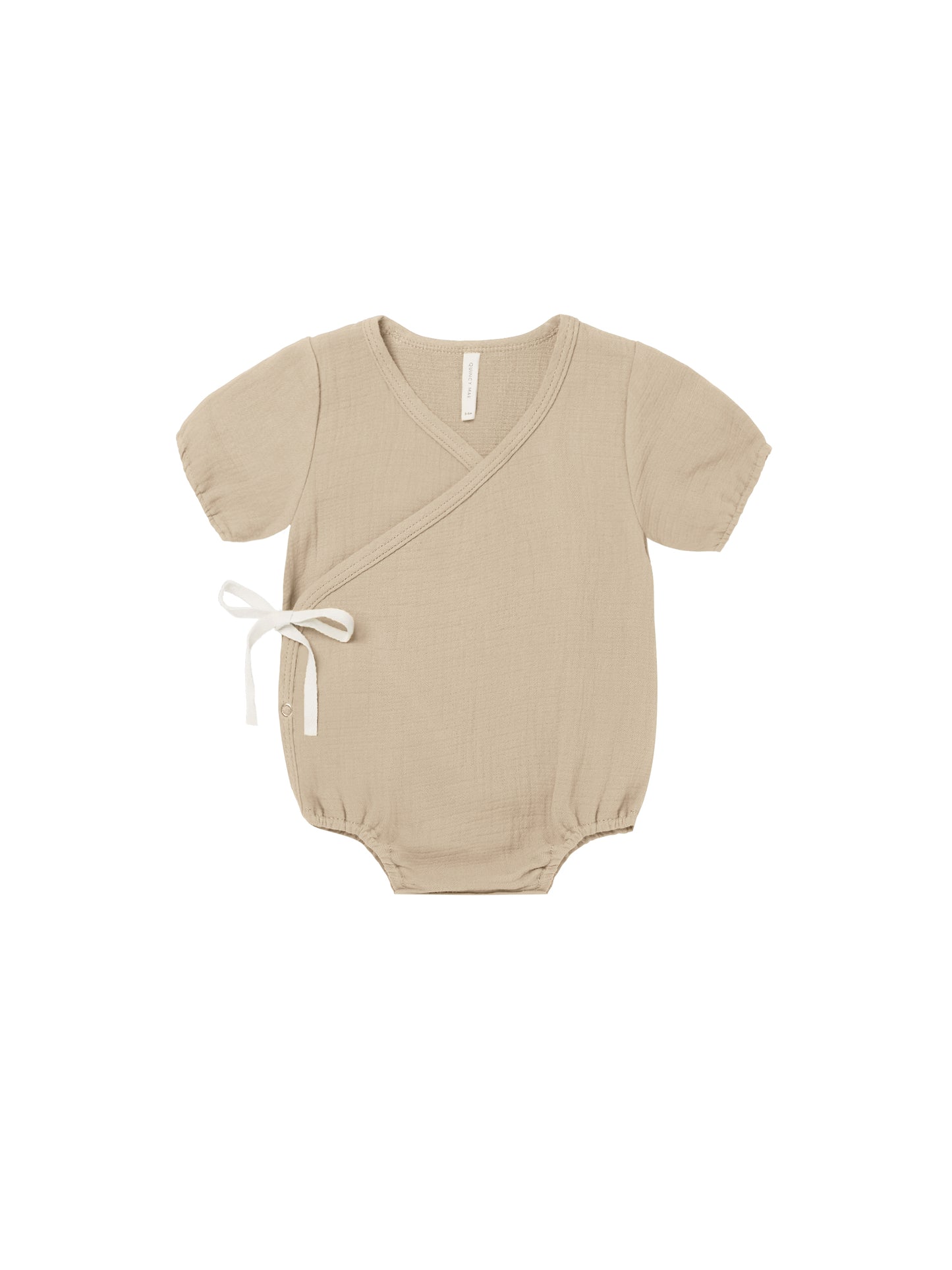 Woven Wrap Romper | Latte