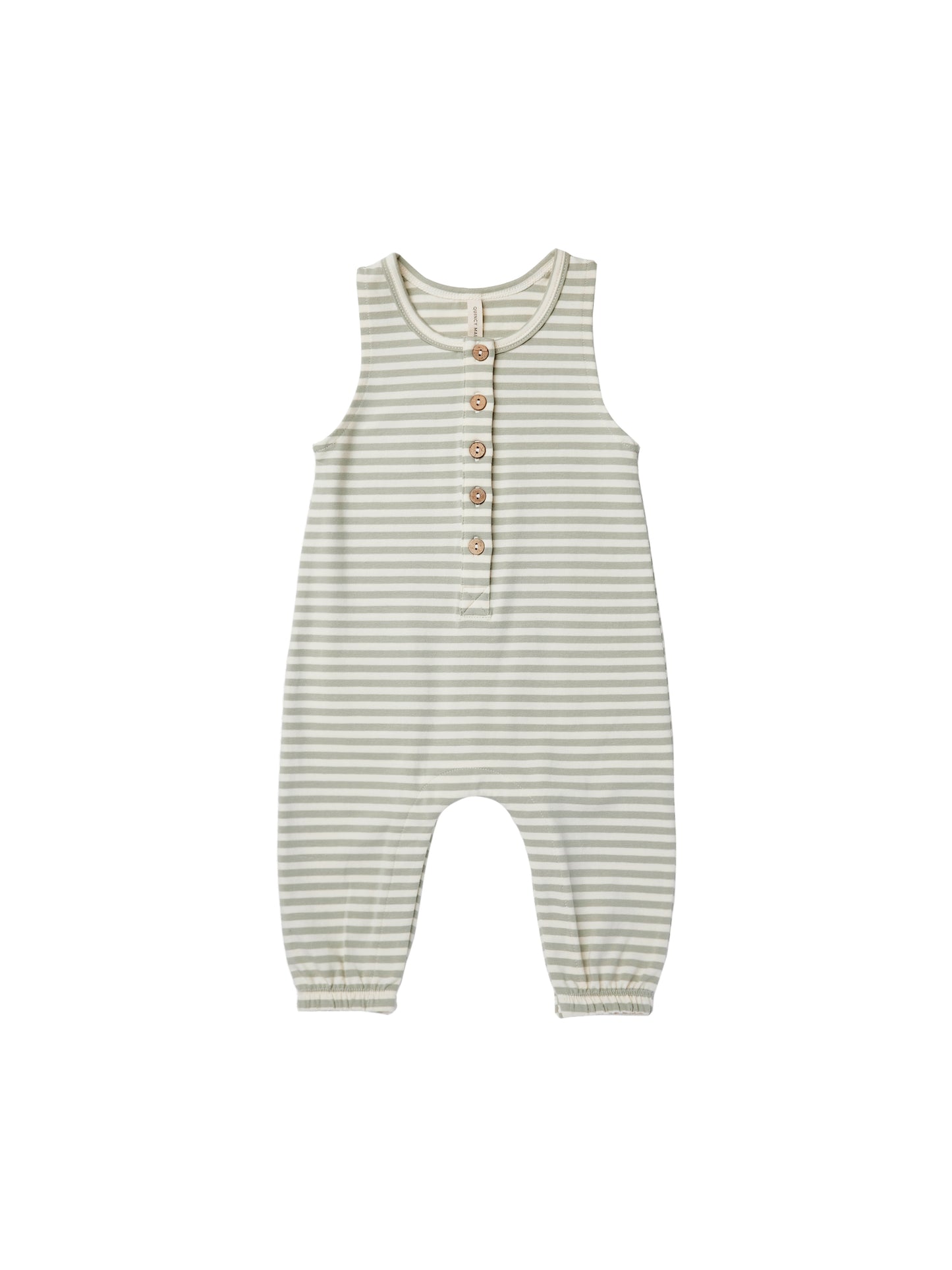Sleeveless Jumpsuit | Pistachio Stripe