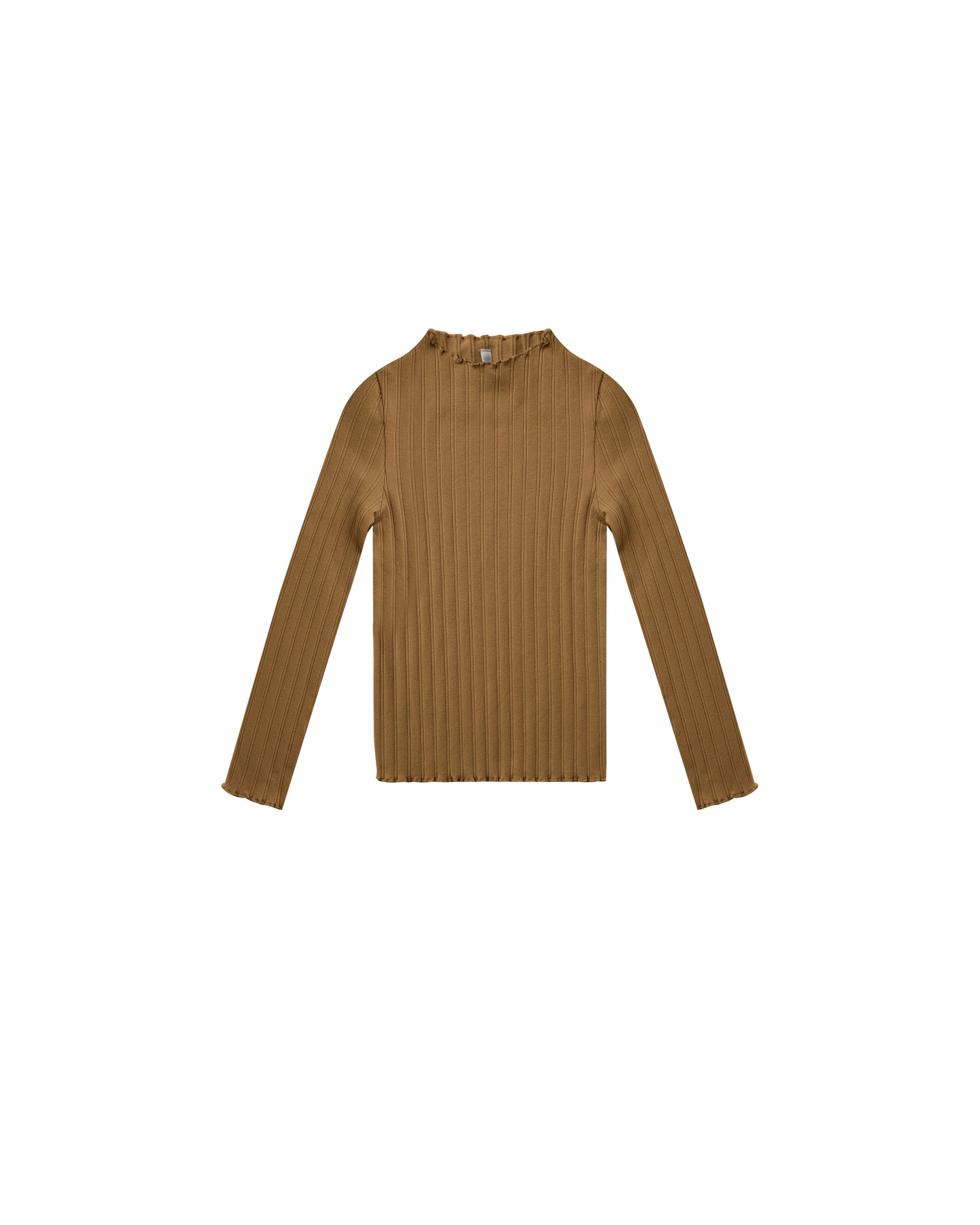 Long Sleeve Ribbed Tee | Chartreuse
