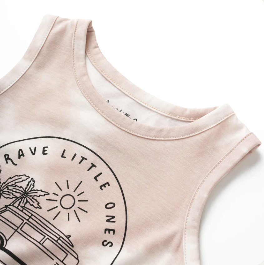 Tie Dye VW Print Tank | Tan