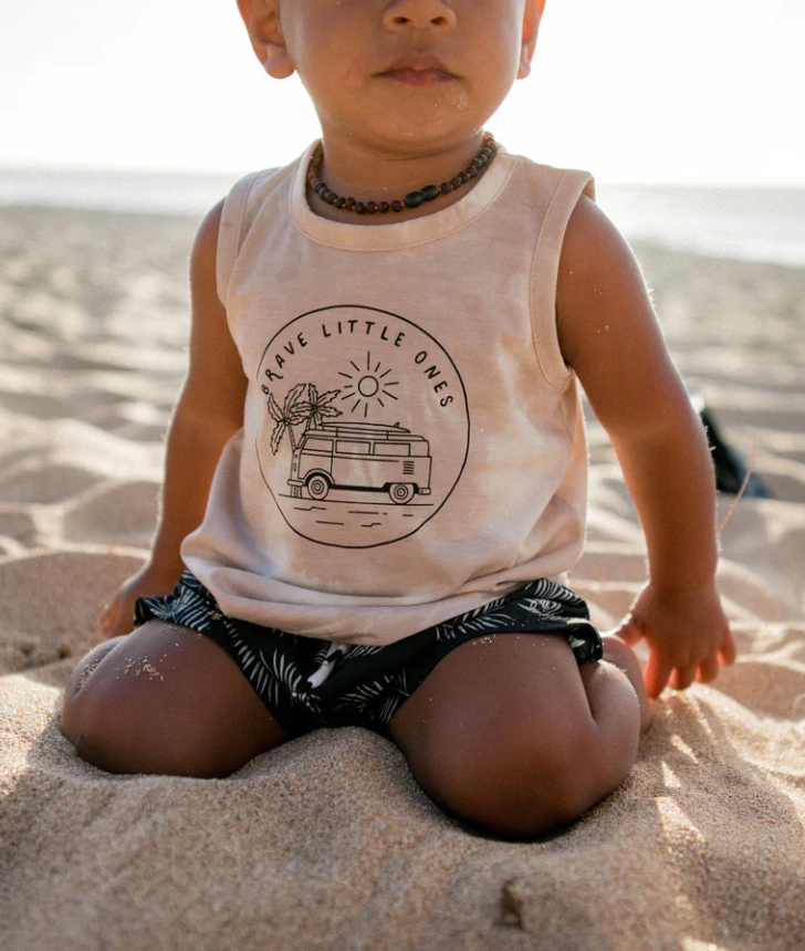 Tie Dye VW Print Tank | Tan