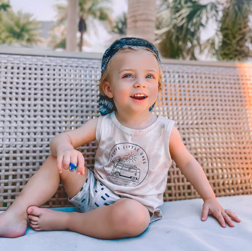 Tie Dye VW Print Tank | Tan