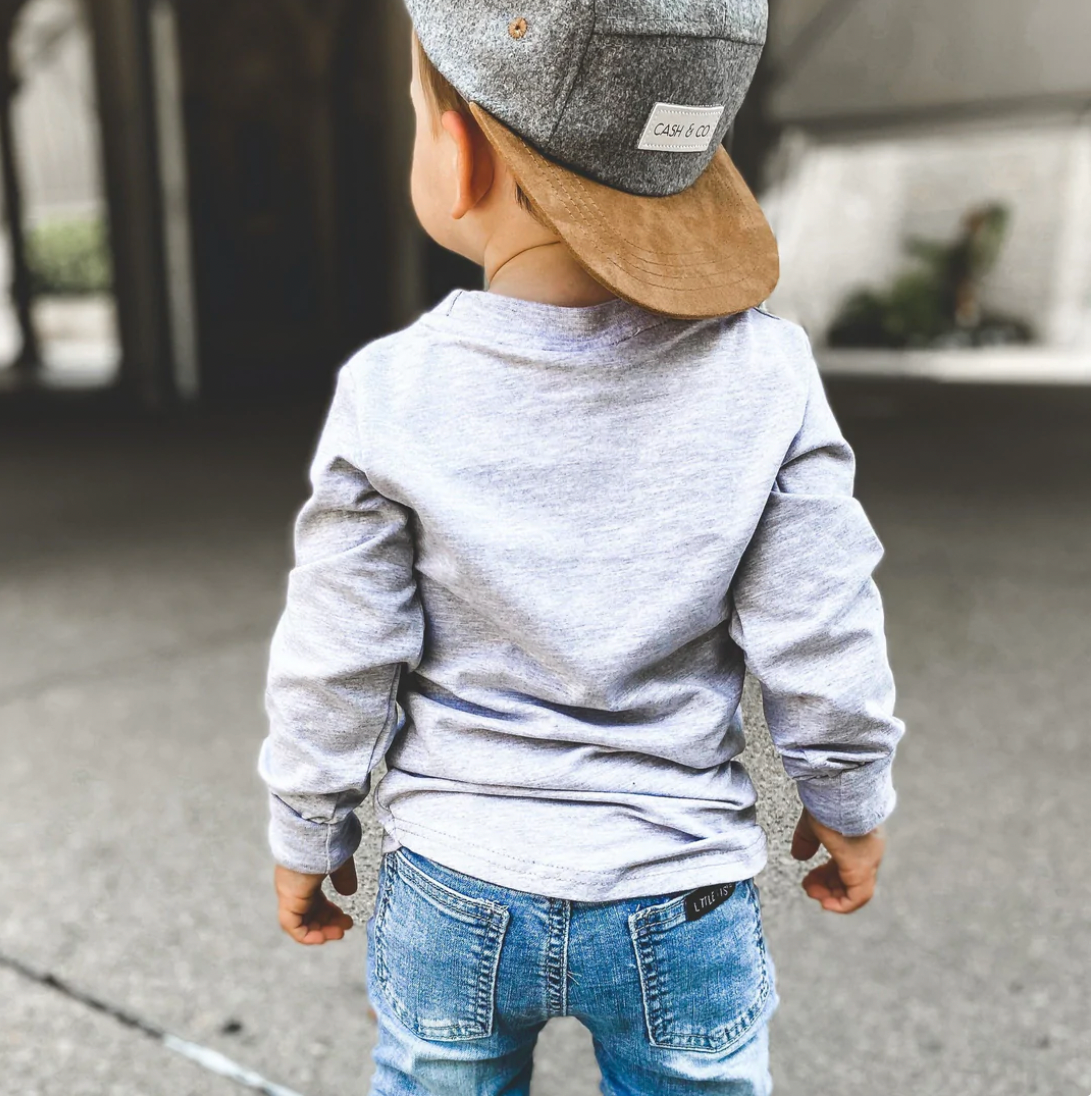 Long Sleeve Pocket Tee | Grey