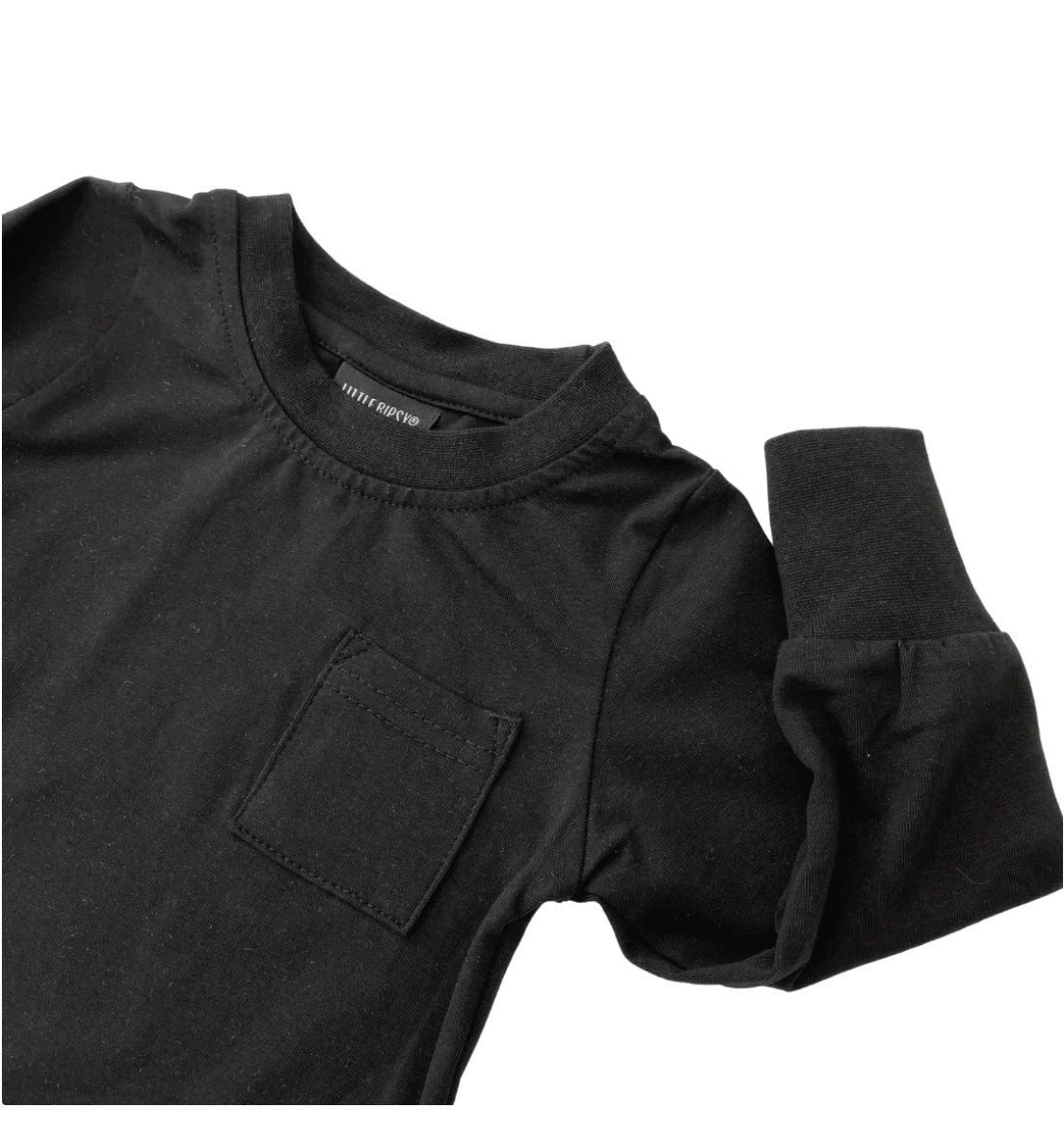 Long Sleeve Pocket Tee | Black