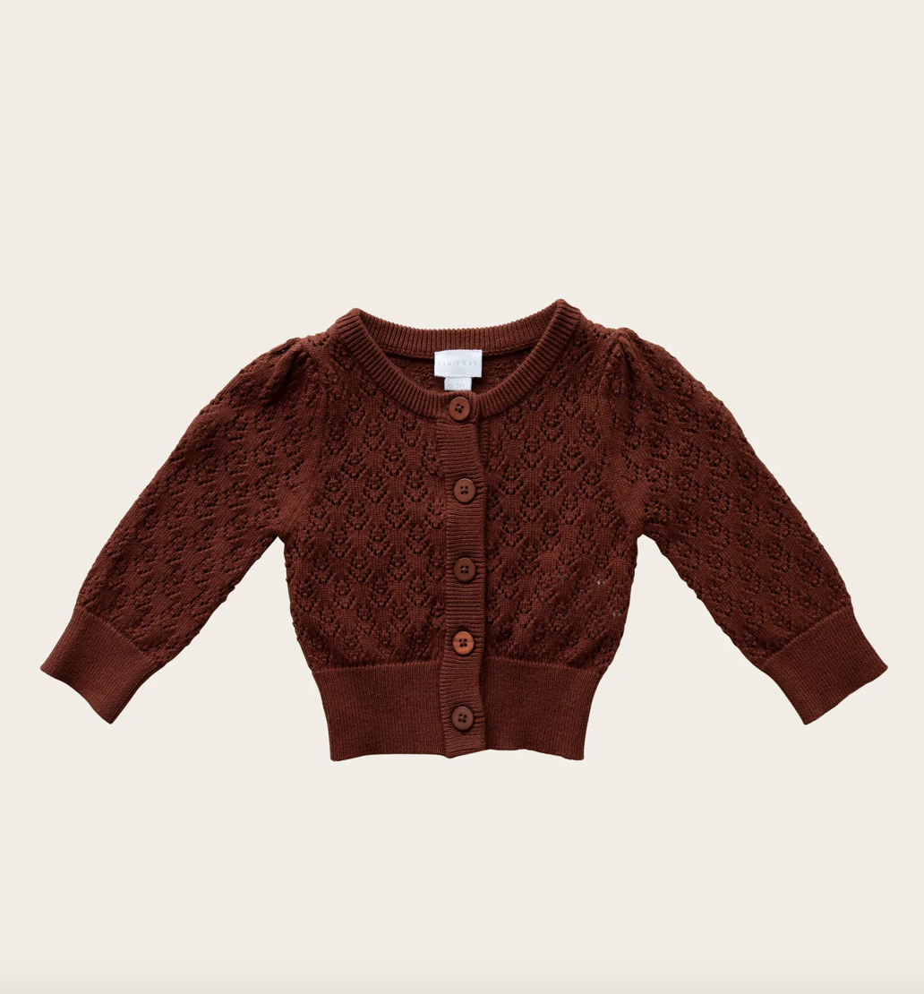 Zoey Cardigan | Cherry Mahogany