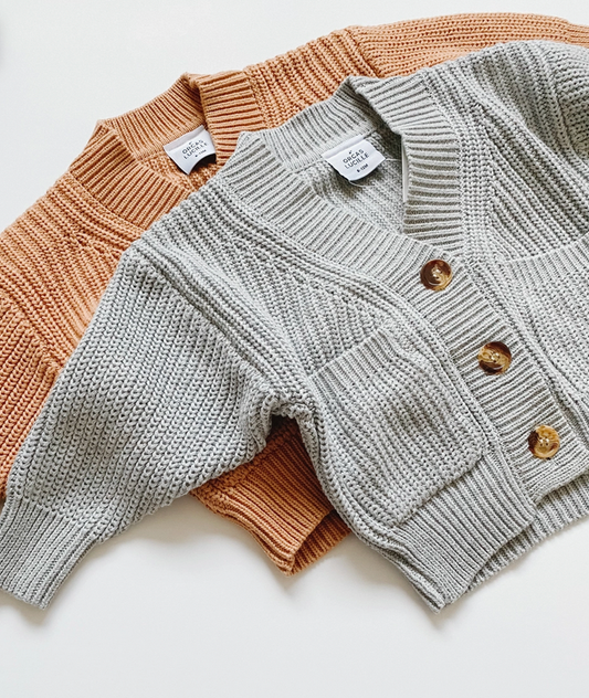Chunky Knit Cardigan | Heather Grey