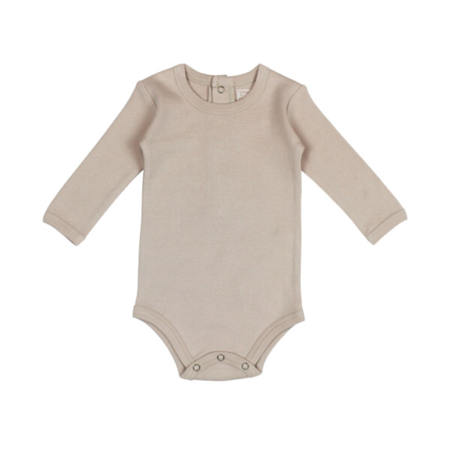 Organic Long-Sleeve Bodysuit | Oatmeal