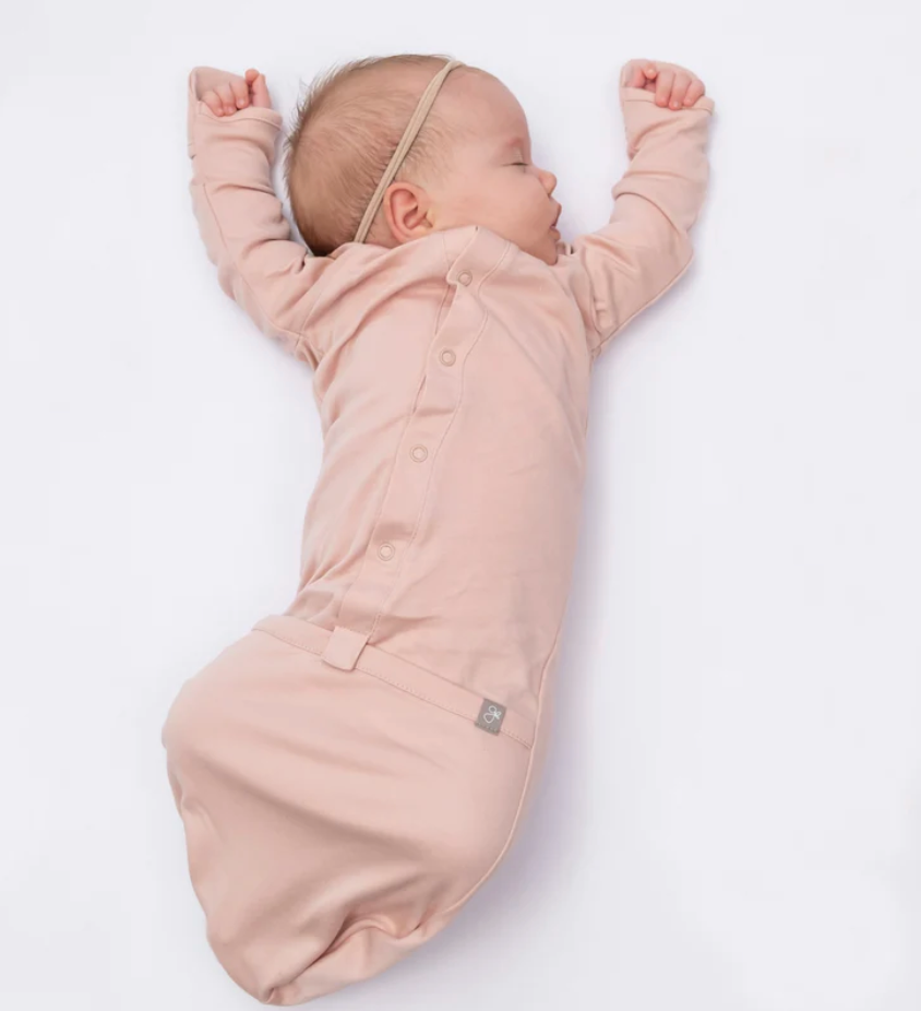 Viscose Organic Cotton Convertible Gown | Rose