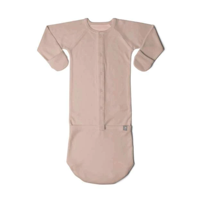 Viscose Organic Cotton Convertible Gown | Rose