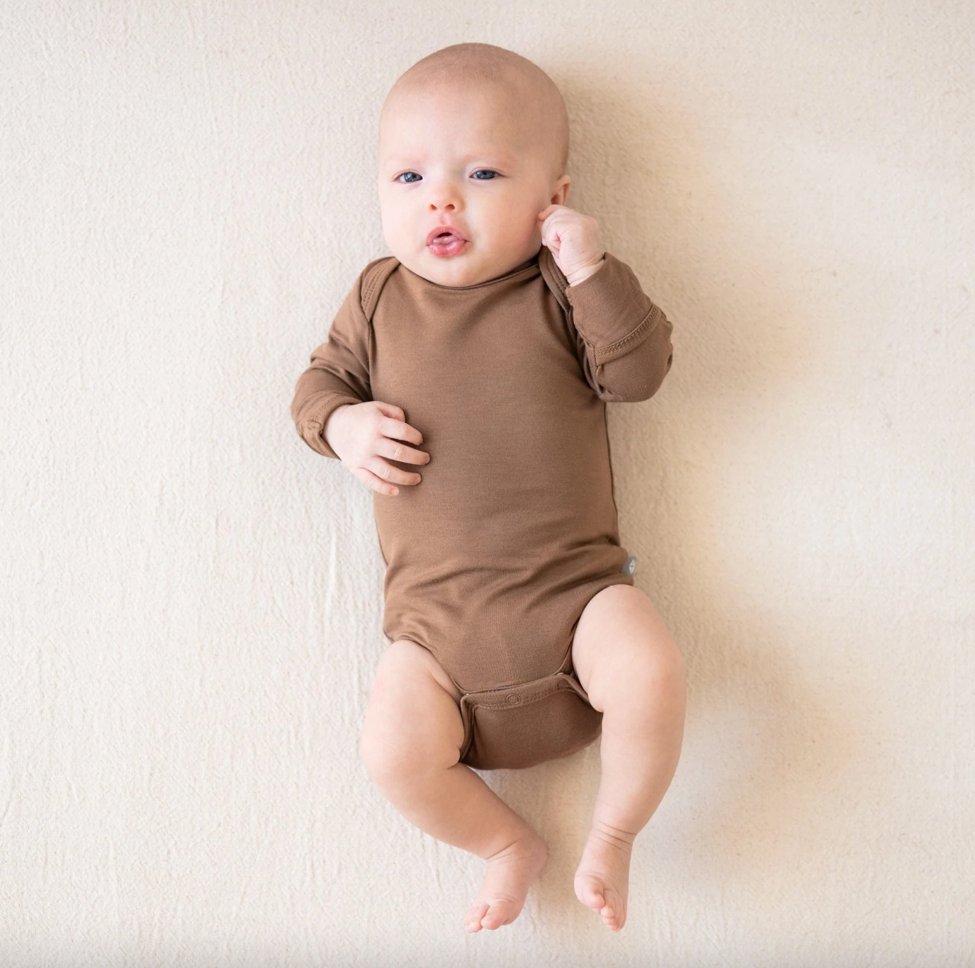 Bamboo Long Sleeve Bodysuit | Coffee