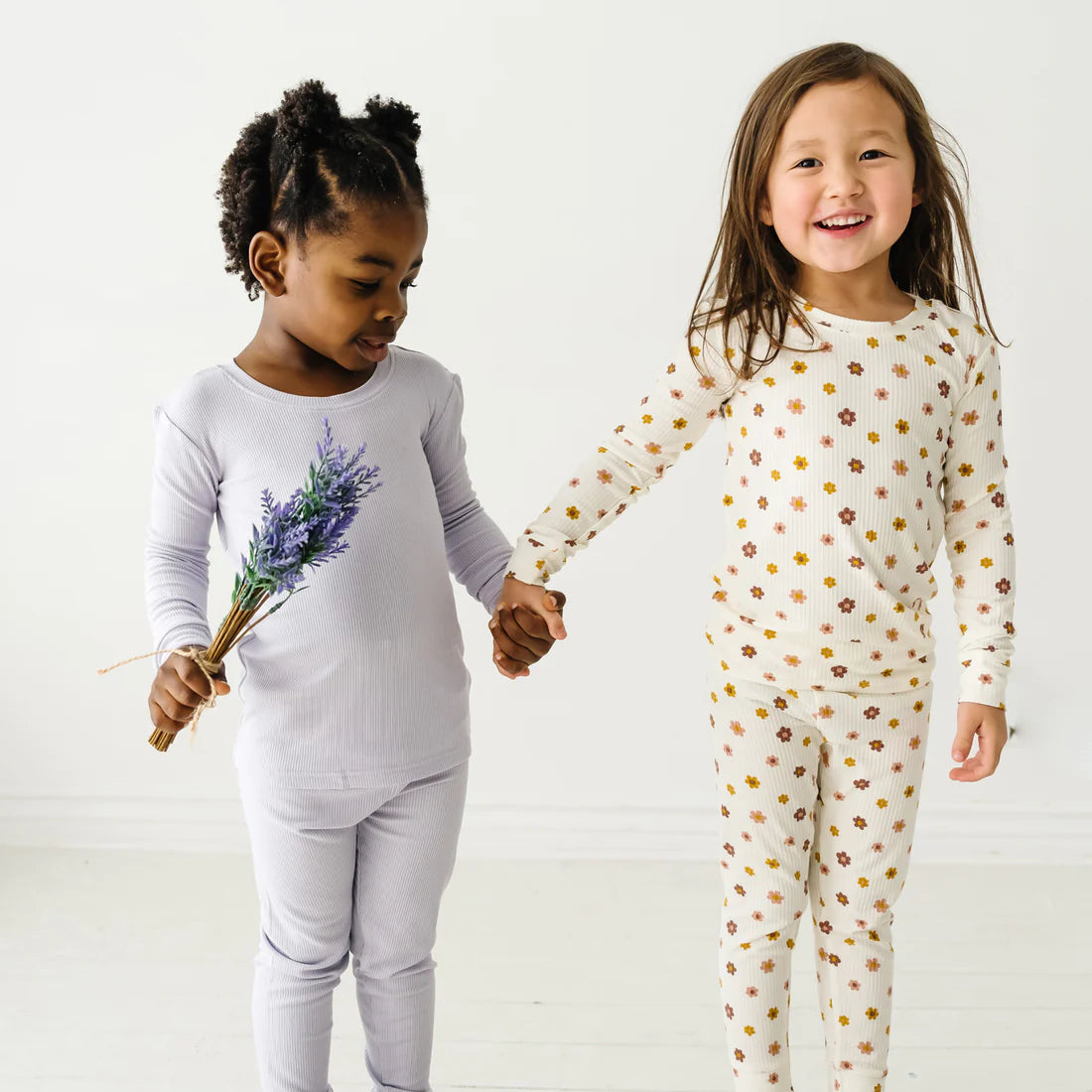 Bamboo Pajama Set | Pink Daisies