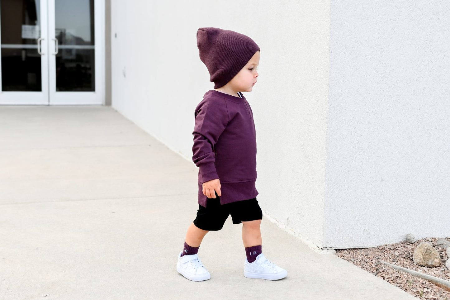Knit Beanie | Black Cherry