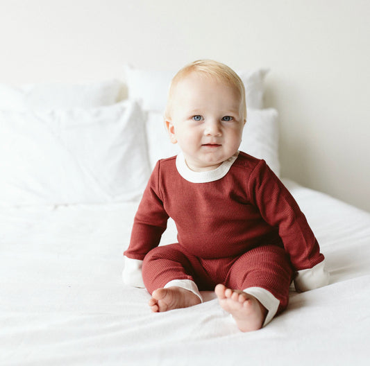 Thermal Bamboo Organic Pants | Cocoa + Cream