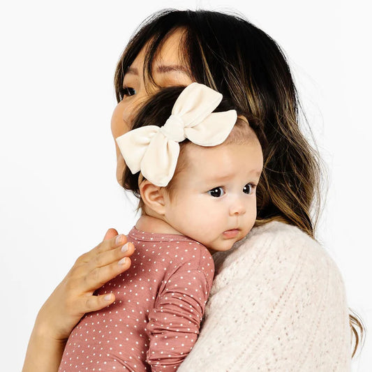 Velvet Bow Nylon Headband 3-Pack | Rose