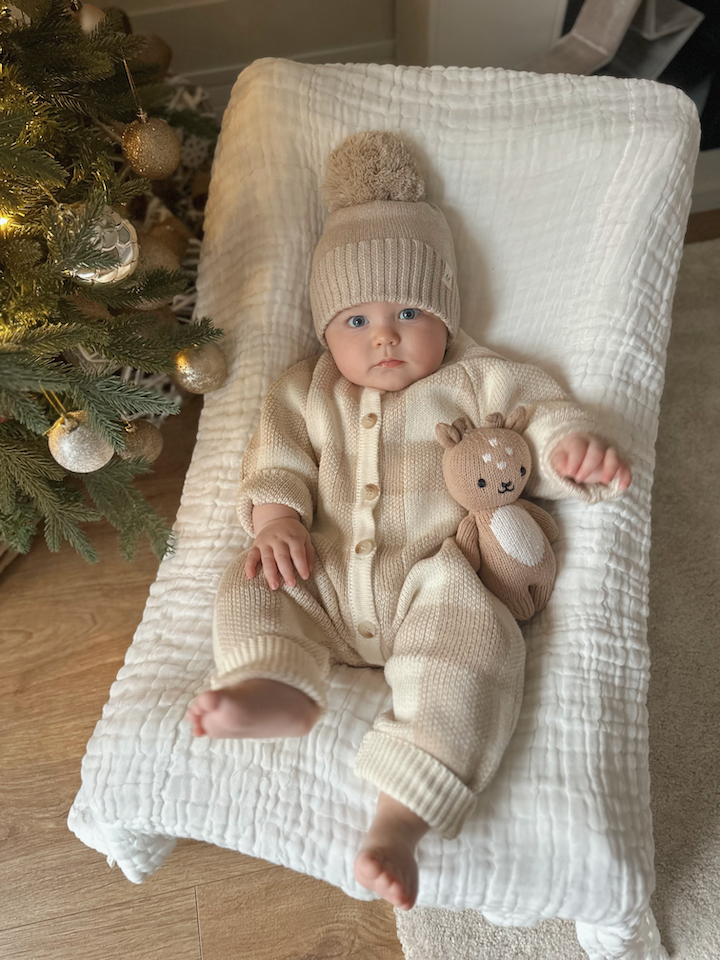 Gingham Knit Jumpsuit