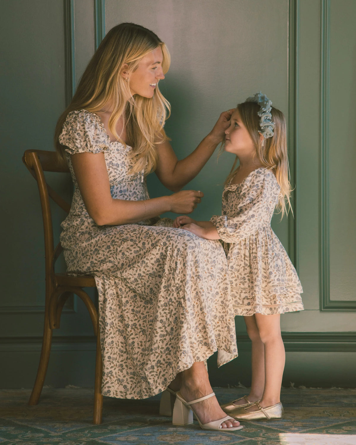 Elodie Dress | Blue Garden