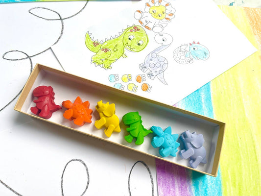 Dinosaur Crayons Gift Box