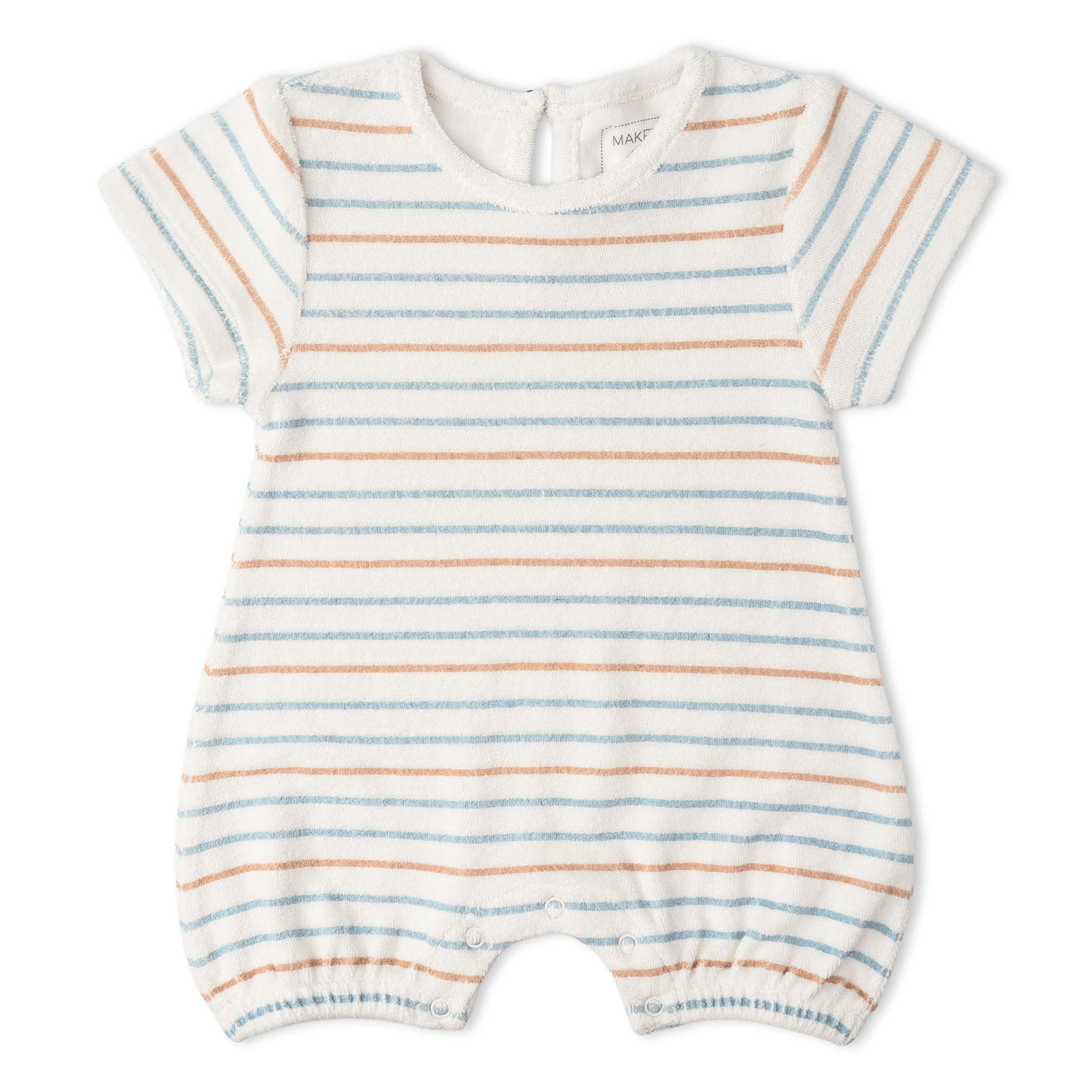 Organic Short Romper | Cabana Stripes