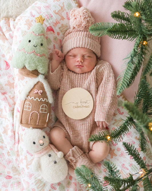 Baby Snowman (blush scarf)