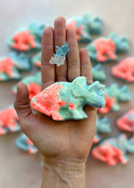 Triceratops Dino Bath Bomb - with toy!