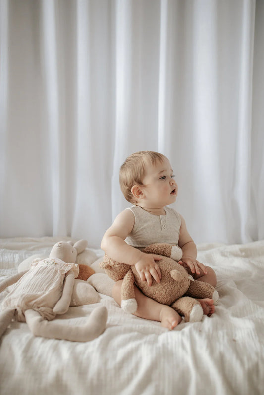 Singlet Tank Bodysuit | Oatmeal Marle