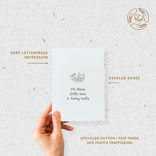 Little Toes + Baby Rolls | Greeting Card + Decor