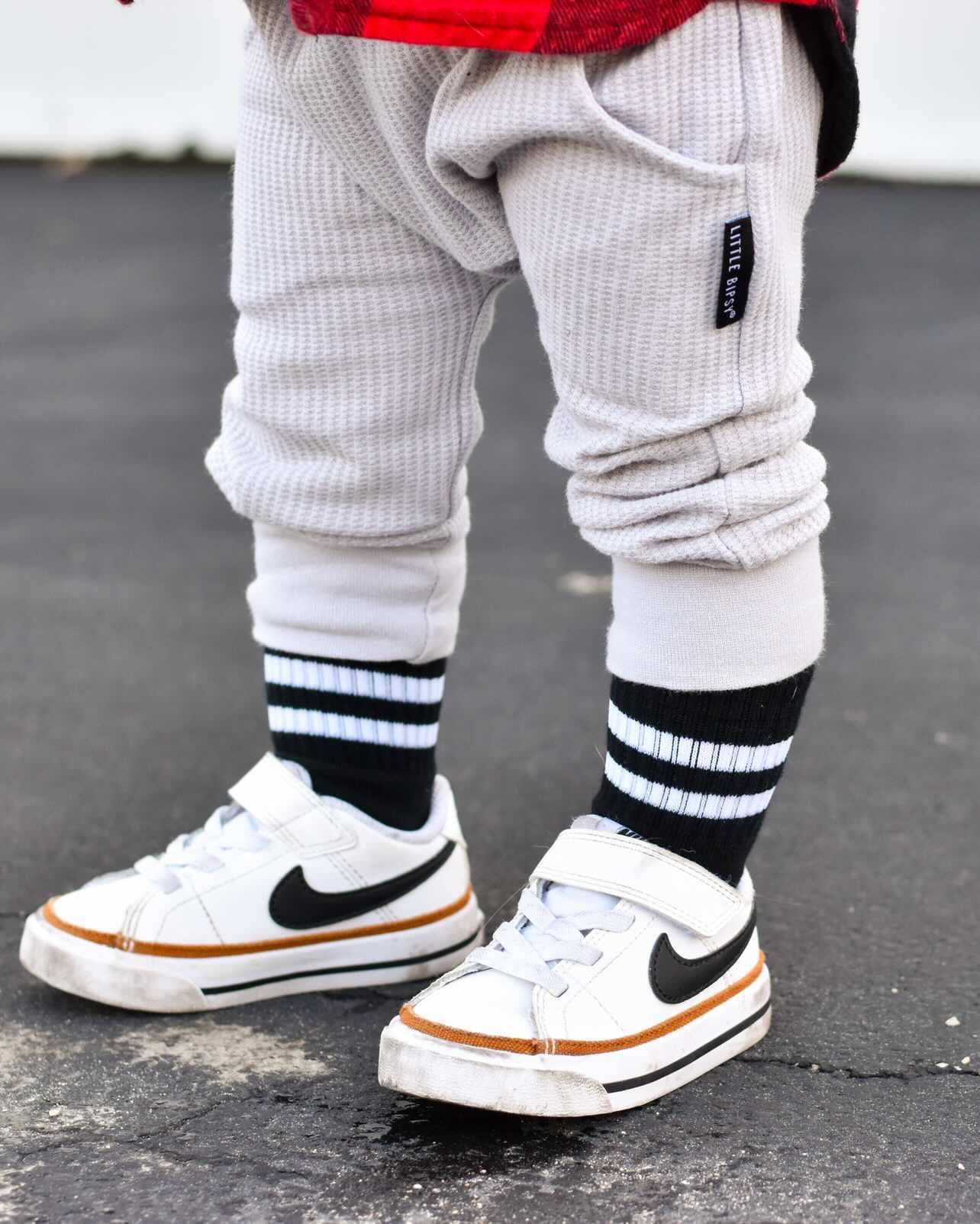 Signature Black Stripe Sock