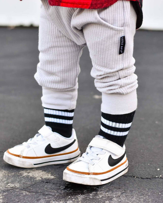Signature Black Stripe Sock
