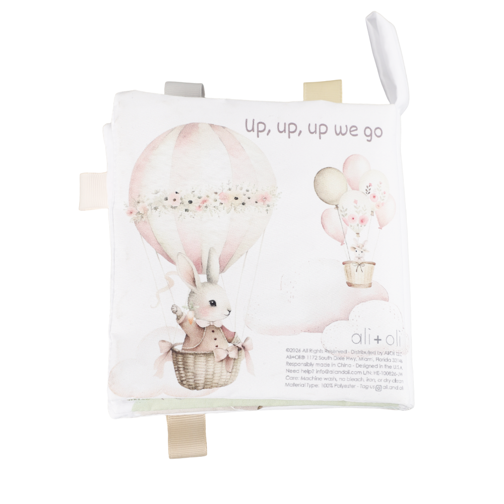 Happy Easter 10-Page Crinkle Soft Cloth Baby Book Taggies