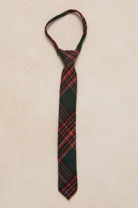 Kids Tie | Evergreen Plaid