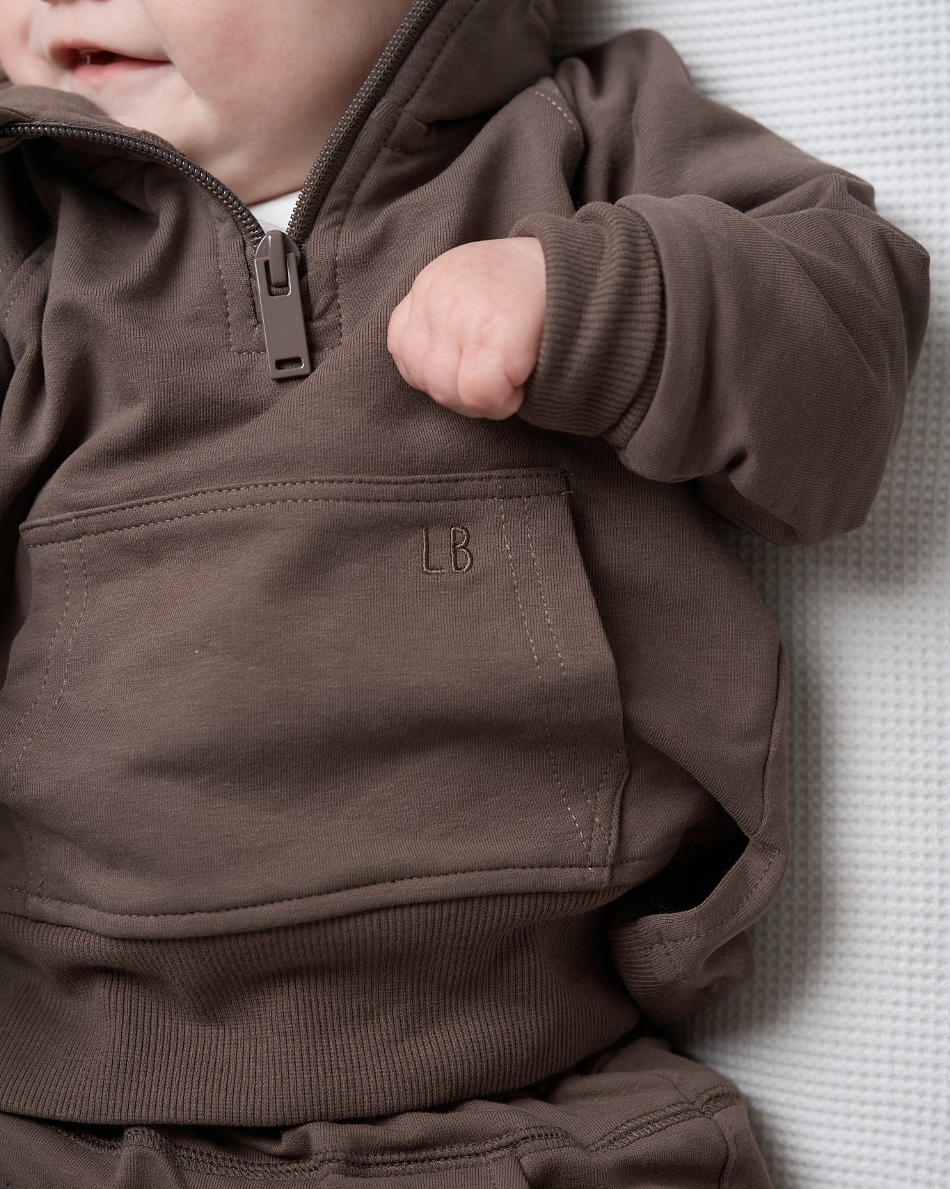 Quarter Zip Pullover | Cocoa