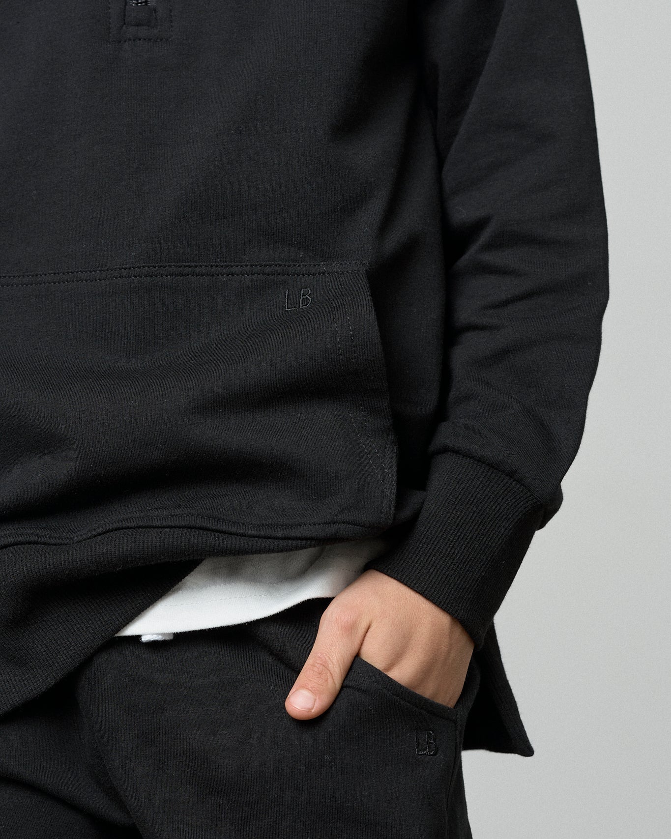 Quarter Zip Pullover | Black