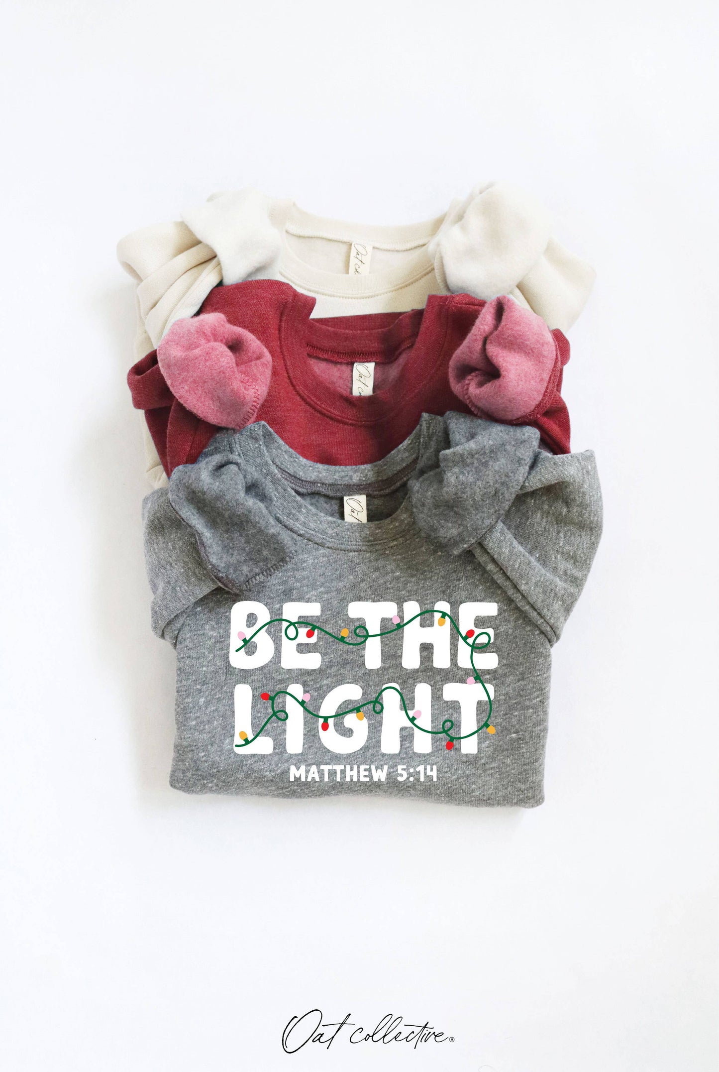 BE THE LIGHT Sweatshirt | Dark Heather Grey