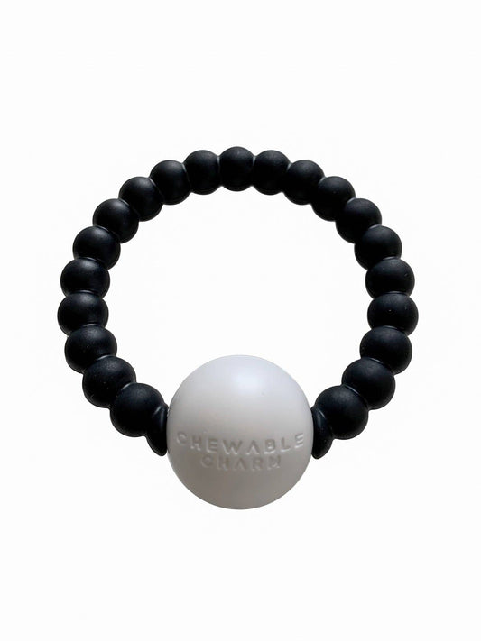Teether Toy Rattle - Black