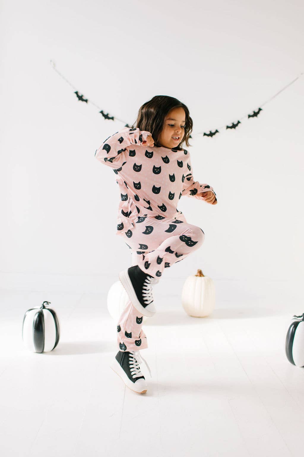 Lounge Wear Set in Black Cat