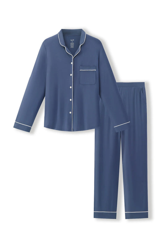 Women's Long-Sleeve Pajama Set | Oxford