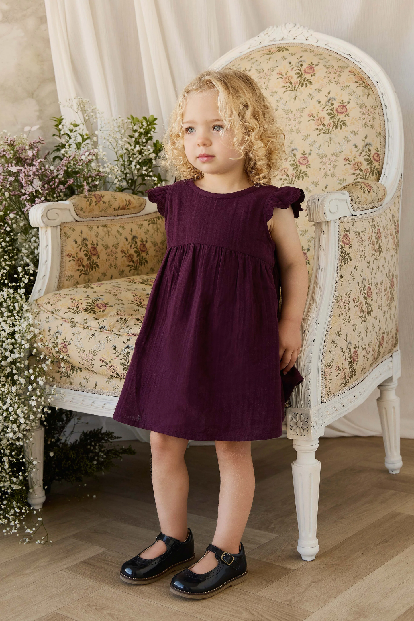 Organic Cotton Muslin Lace Dress | Fig
