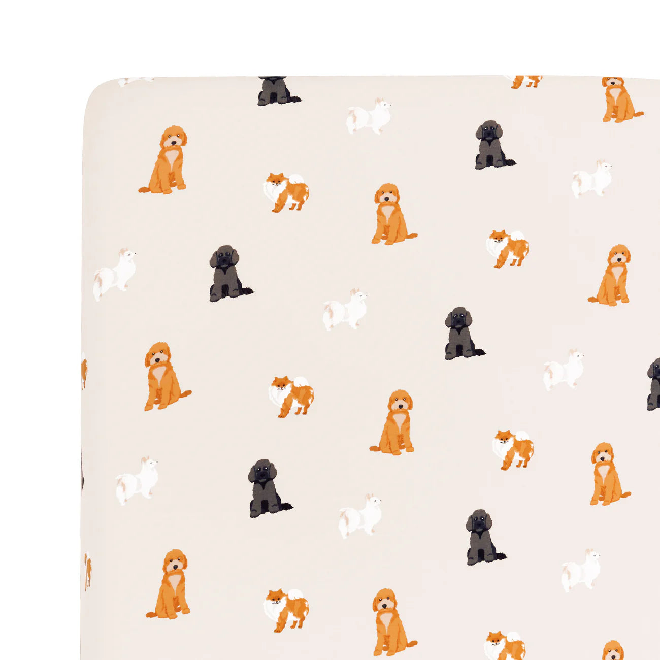 Bamboo Crib Sheet | Fluffy Dog