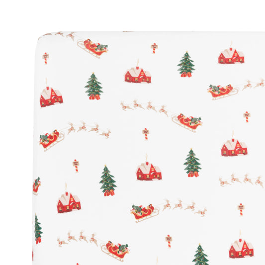 Bamboo Twin Sheets | Santa’s Sleigh
