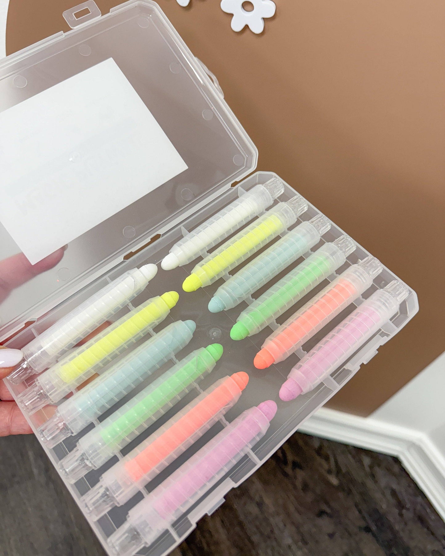 Dustless Chalk Crayons (Box of 12): Neon
