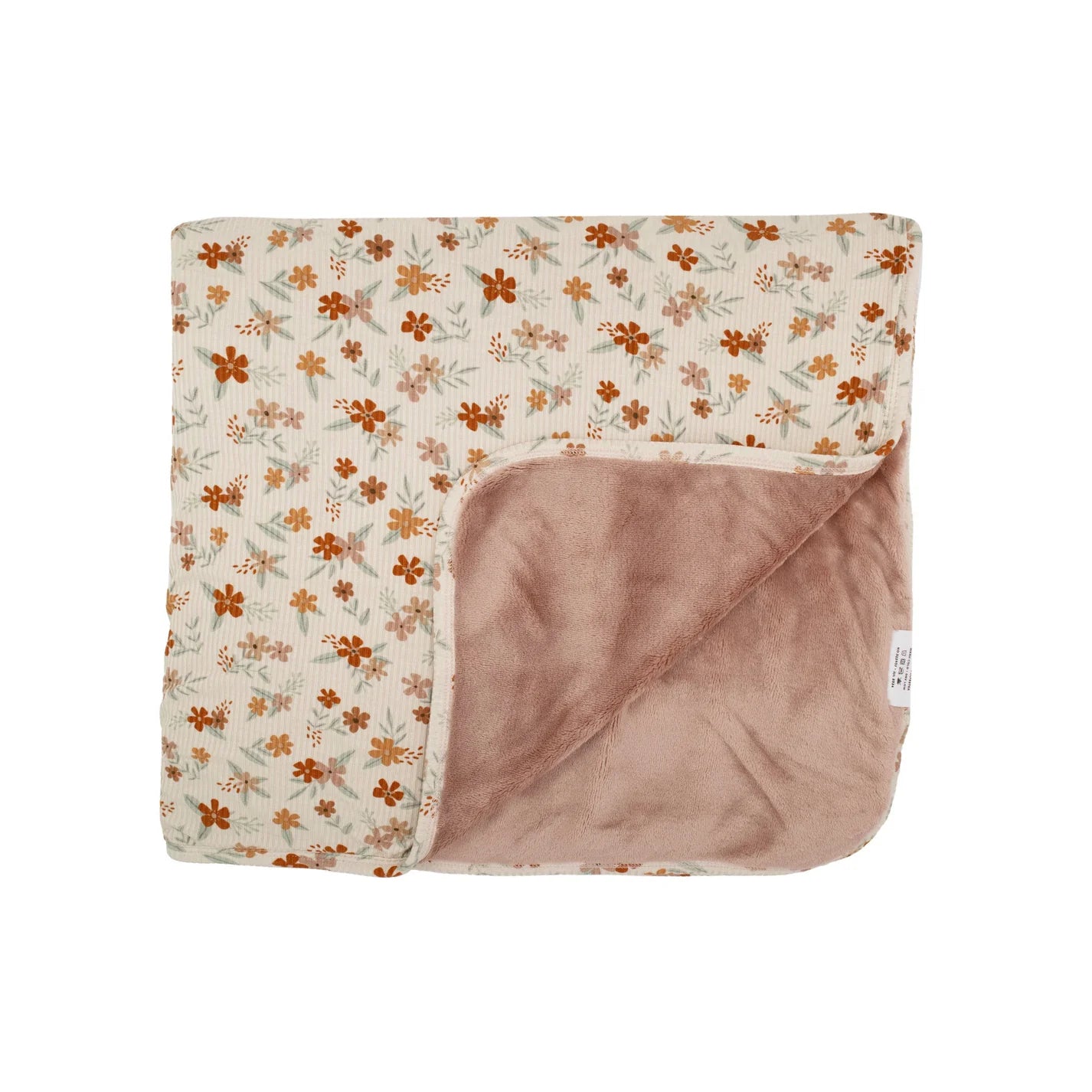 Autumn Floral (Small Ribbed) | Bamboo Plush Blanket