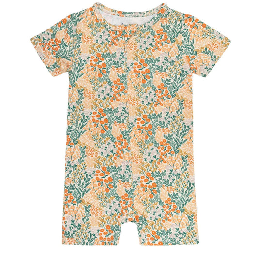 Bamboo Summer Zip Romper | Wildflowers