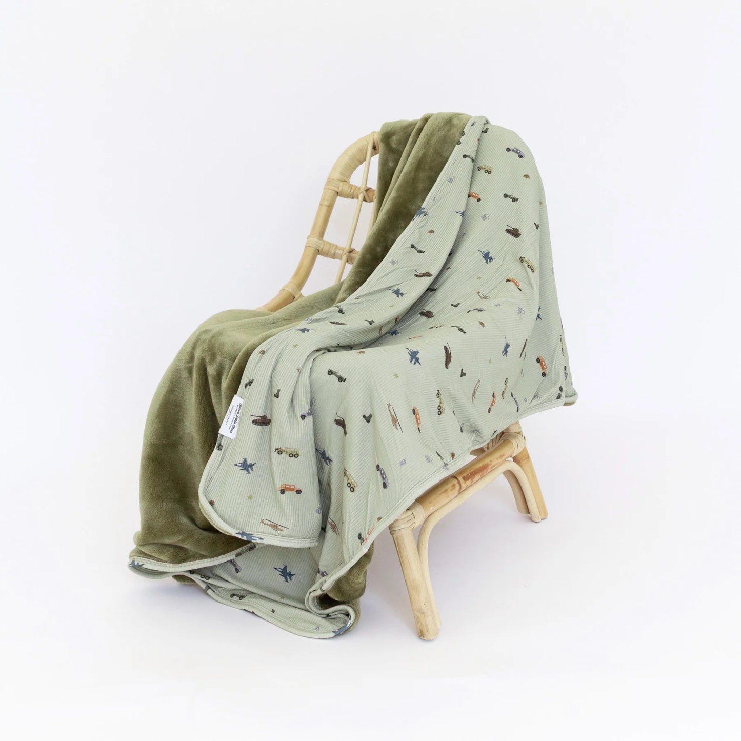 Military (Small Ribbed) | Bamboo Plush Blanket